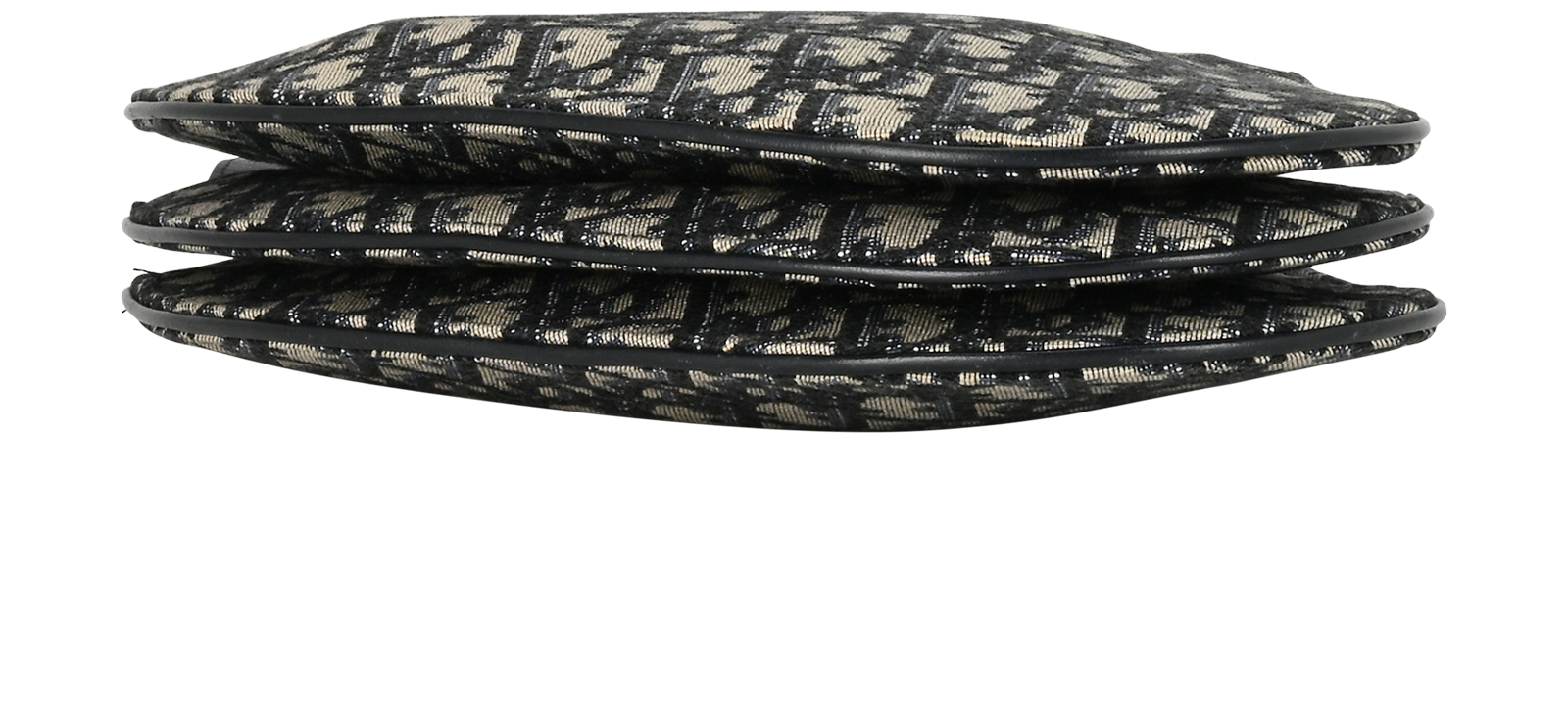 Trio Saddle, &pound;850, Handbags, Beige/Blue, Canvas, Top view